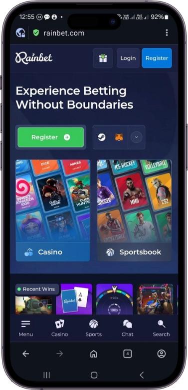 Rainbet android app