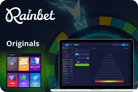 Originals game lobby at Rainbet Casino